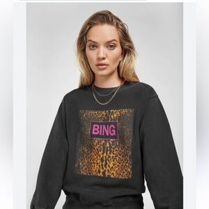 Ramona Leopard Sweatshirt - Anine Bing